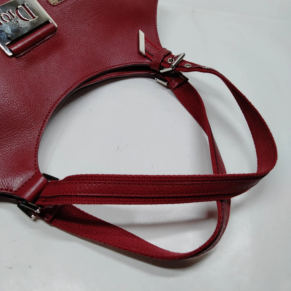 Christian Dior Hand Bag Brown Canvas (Authentic Pre-Loved)