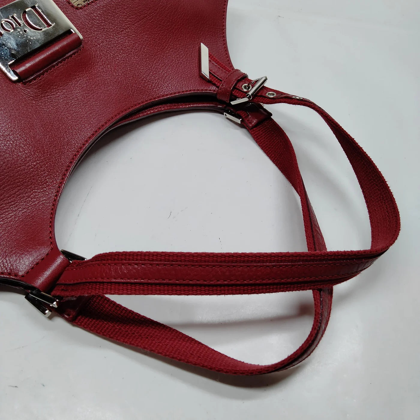 Christian Dior Hand Bag Brown Canvas (Authentic Pre-Loved)
