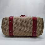 Christian Dior Hand Bag Brown Canvas (Authentic Pre-Loved)