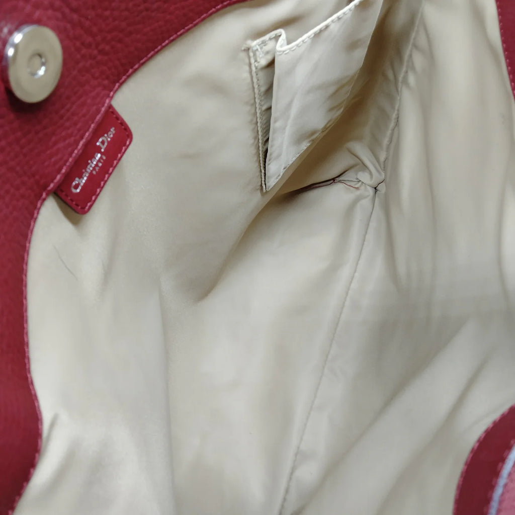 Christian Dior Hand Bag Brown Canvas (Authentic Pre-Loved)